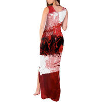 Personalized Canadian Horse Tank Maxi Dress Canada Maple Leaf