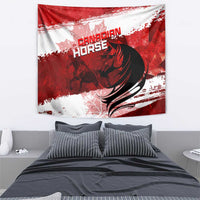 Canadian Horse Tapestry Canada Maple Leaf
