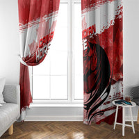 Canadian Horse Window Curtain Canada Maple Leaf