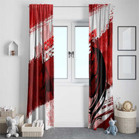 Canadian Horse Window Curtain Canada Maple Leaf