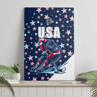 USA Hockey Canvas Wall Art Summer Paris 2024 - Wonder Print Shop