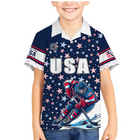 USA Hockey Family Matching Mermaid Dress and Hawaiian Shirt Summer Paris 2024 - Wonder Print Shop