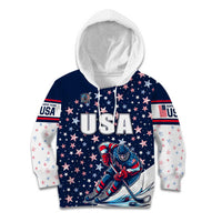 USA Hockey Kid Hoodie Summer Paris 2024 - Wonder Print Shop