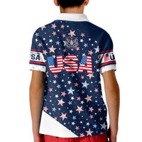 USA Hockey Kid Polo Shirt Summer Paris 2024 - Wonder Print Shop