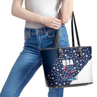 USA Hockey Leather Tote Bag Summer Paris 2024 - Wonder Print Shop
