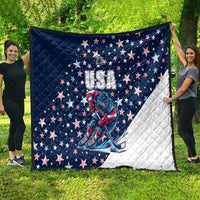 USA Hockey Quilt Summer Paris 2024 - Wonder Print Shop