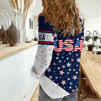 USA Hockey Women Casual Shirt Summer Paris 2024 - Wonder Print Shop