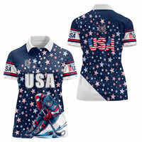 USA Hockey Women Polo Shirt Summer Paris 2024 - Wonder Print Shop