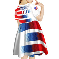 USA Soccer Kid Short Sleeve Dress Summer Paris 2024 - Wonder Print Shop