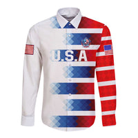 USA Soccer Long Sleeve Button Shirt Summer Paris 2024 - Wonder Print Shop