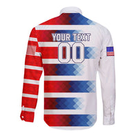 USA Soccer Long Sleeve Button Shirt Summer Paris 2024 - Wonder Print Shop