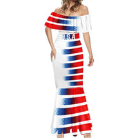 USA Soccer Mermaid Dress Summer Paris 2024 - Wonder Print Shop