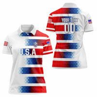 USA Soccer Women Polo Shirt Summer Paris 2024 - Wonder Print Shop