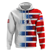 USA Soccer Zip Hoodie Summer Paris 2024 - Wonder Print Shop