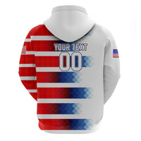 USA Soccer Zip Hoodie Summer Paris 2024 - Wonder Print Shop