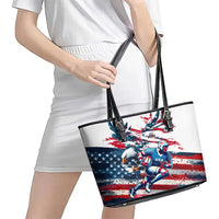 USA Rugby Leather Tote Bag Summer Paris 2024 - Wonder Print Shop