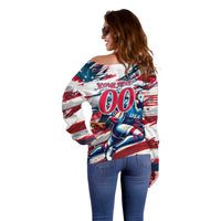 USA Rugby Off Shoulder Sweater Summer Paris 2024 - Wonder Print Shop