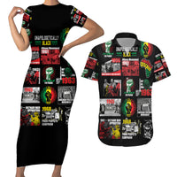 Civil Rights Movement Couples Matching Short Sleeve Bodycon Dress and Hawaiian Shirt Poster Art Black Pride - Wonder Print Shop