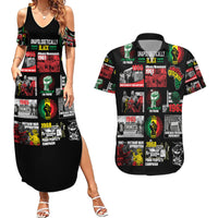 Civil Rights Movement Couples Matching Summer Maxi Dress and Hawaiian Shirt Poster Art Black Pride - Wonder Print Shop