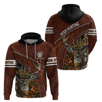 Deer Hunting Hoodie In The Forest Brown - Wonder Print Shop