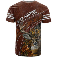 Deer Hunting T Shirt In The Forest Brown - Wonder Print Shop
