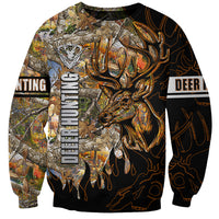 Deer Hunting Sweatshirt Autumn Forest - Wonder Print Shop