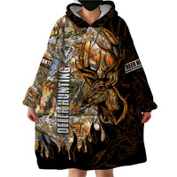 Deer Hunting Wearable Blanket Hoodie Autumn Forest - Wonder Print Shop