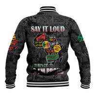 Personalized I'm Black and I'm Proud African Baseball Jacket - Wonder Print Shop