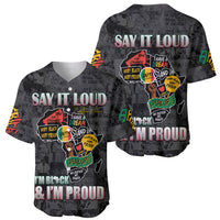 Personalized I'm Black and I'm Proud African Baseball Jersey - Wonder Print Shop
