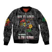 Personalized I'm Black and I'm Proud African Bomber Jacket - Wonder Print Shop