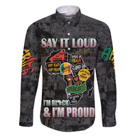 Personalized I'm Black and I'm Proud African Family Matching Long Sleeve Bodycon Dress and Hawaiian Shirt - Wonder Print Shop