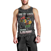 Personalized I'm Black and I'm Proud African Men Tank Top - Wonder Print Shop