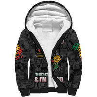 Personalized I'm Black and I'm Proud African Sherpa Hoodie - Wonder Print Shop