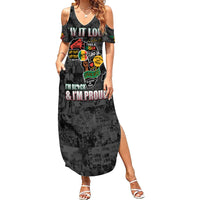 Personalized I'm Black and I'm Proud African Summer Maxi Dress - Wonder Print Shop
