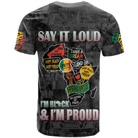 Personalized I'm Black and I'm Proud African T Shirt - Wonder Print Shop