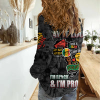 Personalized I'm Black and I'm Proud African Women Casual Shirt - Wonder Print Shop