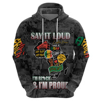 Personalized I'm Black and I'm Proud African Zip Hoodie - Wonder Print Shop