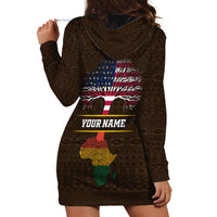Personalized African Root Hoodie Dress - Wonder Print Shop