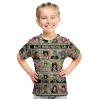 Multi Color Adinkra Symbols Kid T Shirt African Adrinkra - Wonder Print Shop