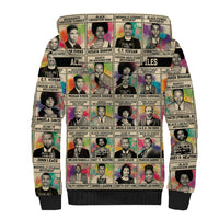 Multi Color Adinkra Symbols Sherpa Hoodie African Adrinkra - Wonder Print Shop