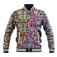 African Ndebele Pattern Baseball Jacket - Wonder Print Shop