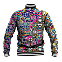 African Ndebele Pattern Baseball Jacket - Wonder Print Shop