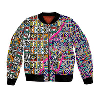 African Ndebele Pattern Bomber Jacket - Wonder Print Shop