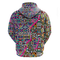 African Ndebele Pattern Hoodie - Wonder Print Shop