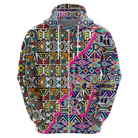 African Ndebele Pattern Hoodie - Wonder Print Shop