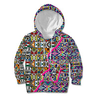 African Ndebele Pattern Kid Hoodie - Wonder Print Shop