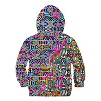 African Ndebele Pattern Kid Hoodie - Wonder Print Shop