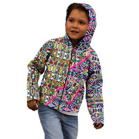 African Ndebele Pattern Kid Hoodie - Wonder Print Shop