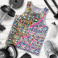 African Ndebele Pattern Men Tank Top - Wonder Print Shop