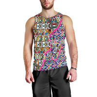 African Ndebele Pattern Men Tank Top - Wonder Print Shop
